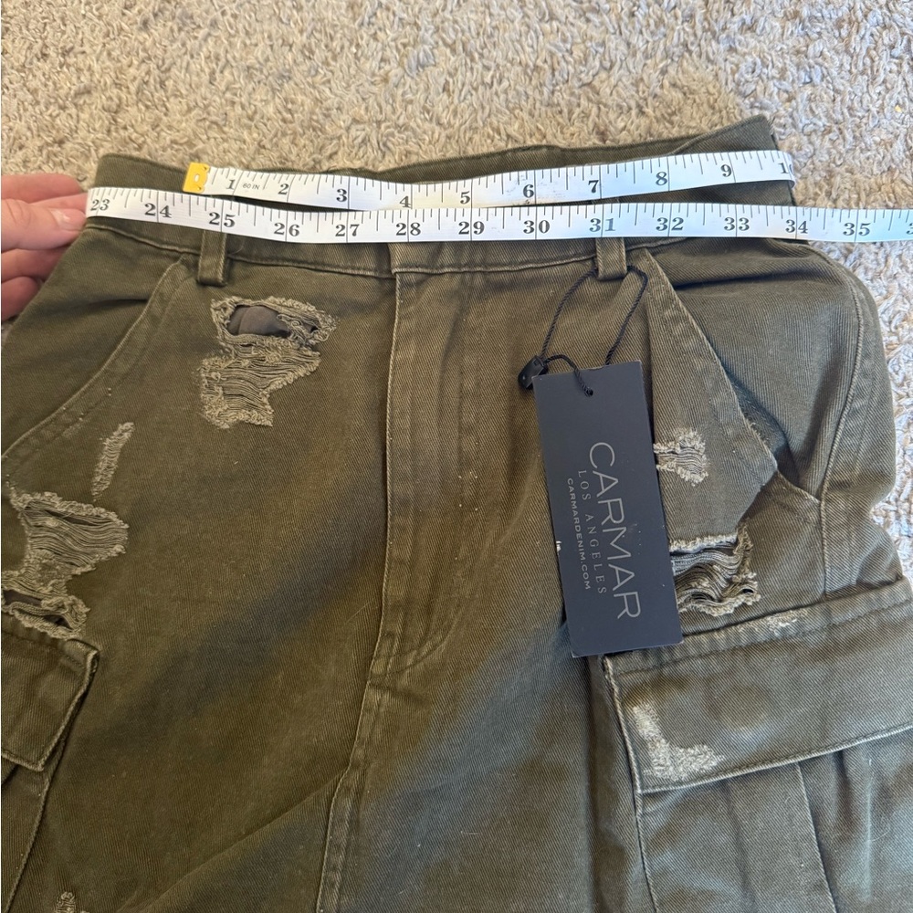 LF Carmar olive jean skirt - Picture 6 of 7